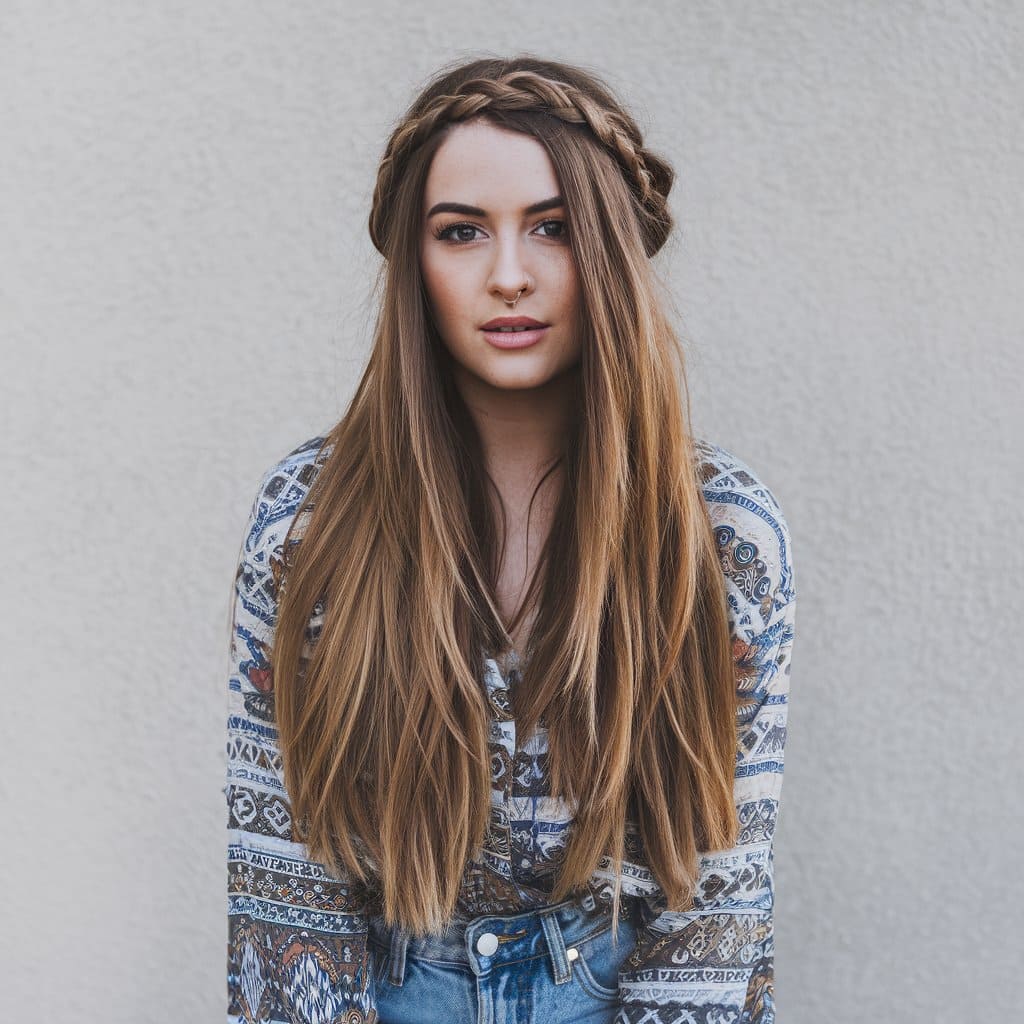 Boho Layers with Braided Crown