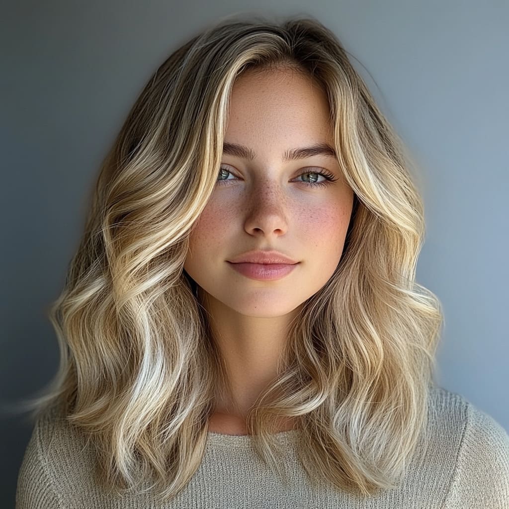 Textured Blowout with Beachy Vibes