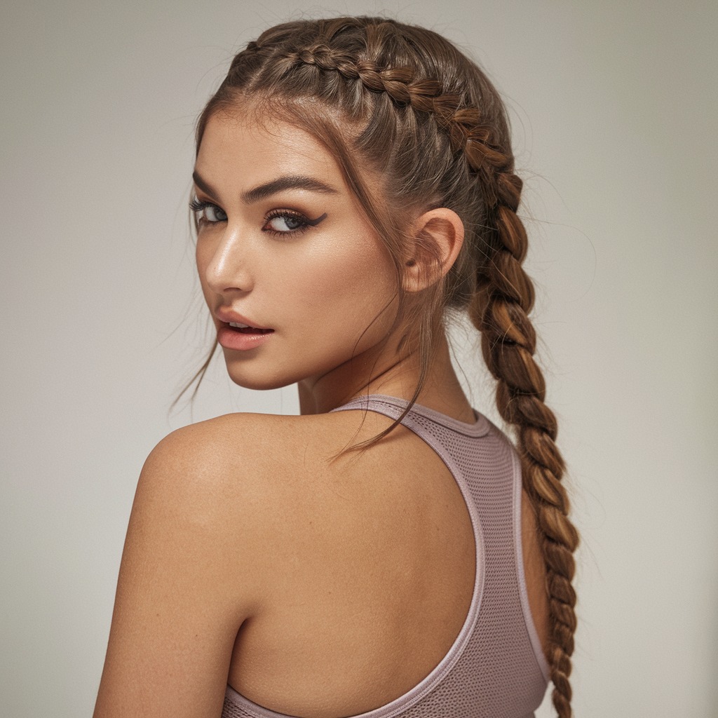 Easy French Braid for Long Hair