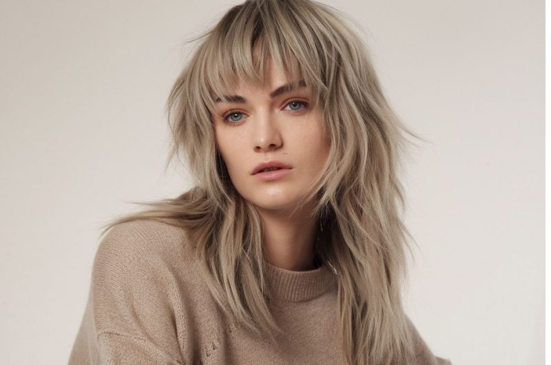 16 Stylish Ways To Pair A Wolf Cut with Bangs